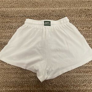 Daily Drills White Thermal Shorts - XS/S